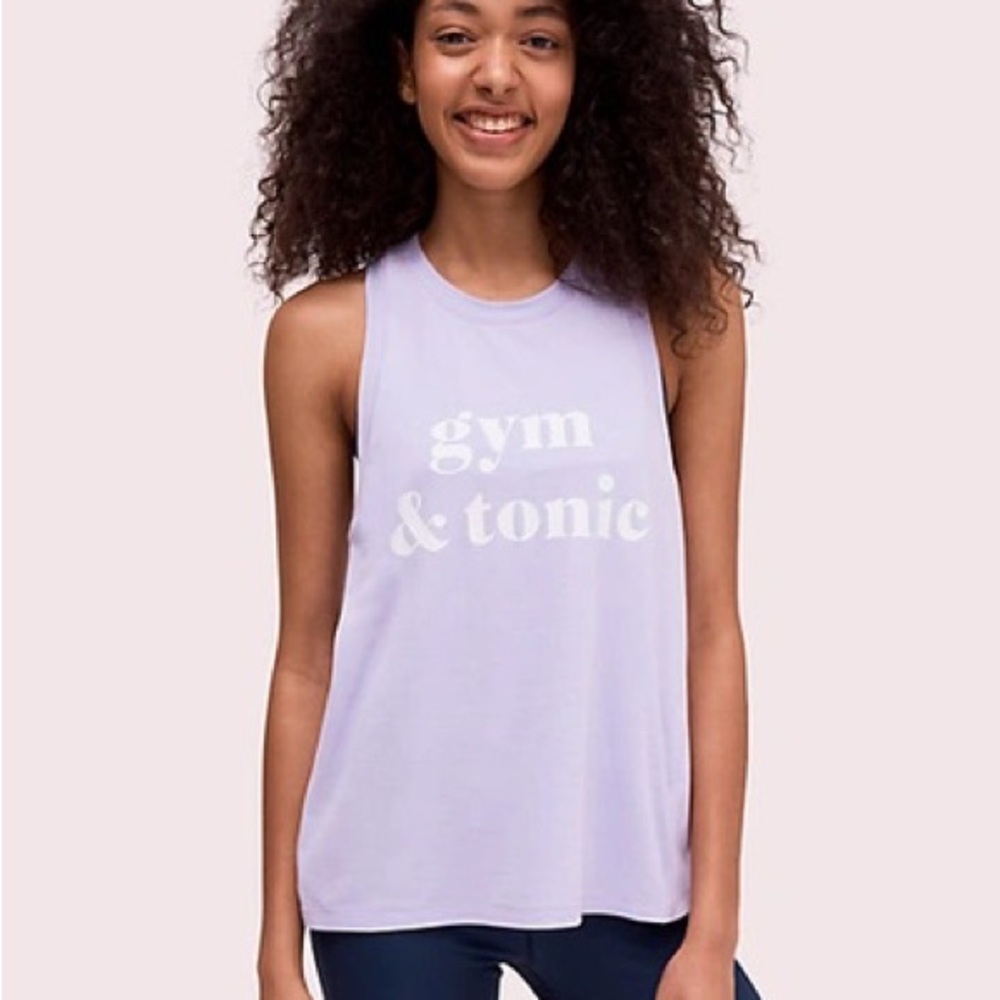 Lilac kate spade new york Athleisure Yoga Gym & Tonic Tank - Size M